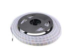Doppelter LED Streifen 60x5050 LED 19W 1200 lm/m 24V DC IP65 RGBW 5m Rolle