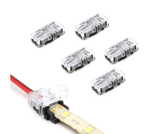 Wasserdichtes Verbindungsstück für 8mm LED-Streifen – IP67 geschützt, für flexible LED-Bänder, 8mm Breite, einfache Montage, zuverlässige Stromübertragung, ideal für Innen- und Außenbeleuchtung Wasserdichtes Verbindungsstück für 8mm LED-Streifen – IP67 geschützt, für flexible LED-Bänder, 8mm Breite, einfache Montage, zuverlässige Stromübertragung, ideal für Innen- und Außenbeleuchtung