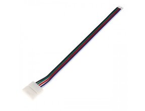 12mm RGBW/RGBWW LED Streifen Verbinder einseitig mit Kabel - IP20