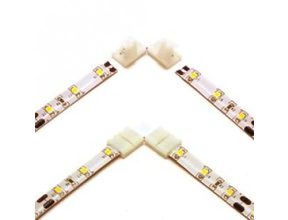 Eckverbinder für LED Streifen 10 mm – IP20, L-Form Verbindung für 2-polige LEDs