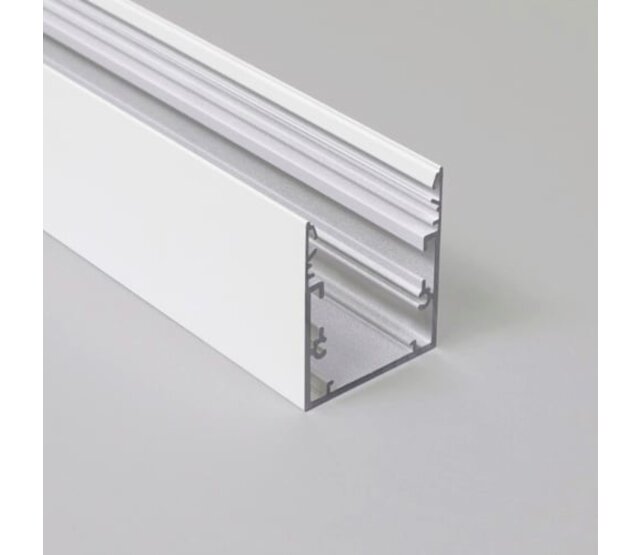 XXL LED Aluminiumprofil 200 cm mit Opalabdeckung 53 mm x 53 mm – XL53WIT, ideal für LED-Streifen, hochwertige Beleuchtungslösung, präzise Maße 53x53 mm, 2 Meter lang, optimale Lichtverteilung XXL LED Aluminiumprofil 200 cm mit Opalabdeckung 53 mm x 53 mm – XL53WIT, ideal für LED-Streifen, hochwertige Beleuchtungslösung, präzise Maße 53x53 mm, 2 Meter lang, optimale Lichtverteilung