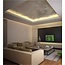 LED-Profile Luksus LED-Deckenprofil 1 Meter mit Abdeckung – FRAME14ALU – Aluminium für LED-Streifen, inkl. Diffusor, 14 mm Nut, 1 m Länge, ideal für indirekte Beleuchtung und moderne Raumgestaltung