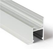 LED Deckenprofil 2 Meter mit Abdeckung 55 mm x 23 mm – FRAME14WIT – Weiß, geeignet für LED Streifen, Aluminiumprofil mit Diffusor, inkl. Montagezubehör, ideal für indirekte Beleuchtung, moderne Raumgestaltung