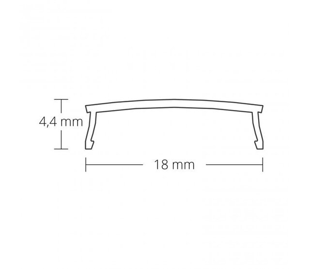 LED Streifen Profil 2 Meter flexibel und biegbar, 2,40 mm x 18,00 mm – 13FLEX, Aluminium für LED-Beleuchtung, Montageprofil für Innen- und Außenbereich, hochwertige Lichtstreuung LED Streifen Profil 2 Meter flexibel und biegbar, 2,40 mm x 18,00 mm – 13FLEX, Aluminium für LED-Beleuchtung, Montageprofil für Innen- und Außenbereich, hochwertige Lichtstreuung
