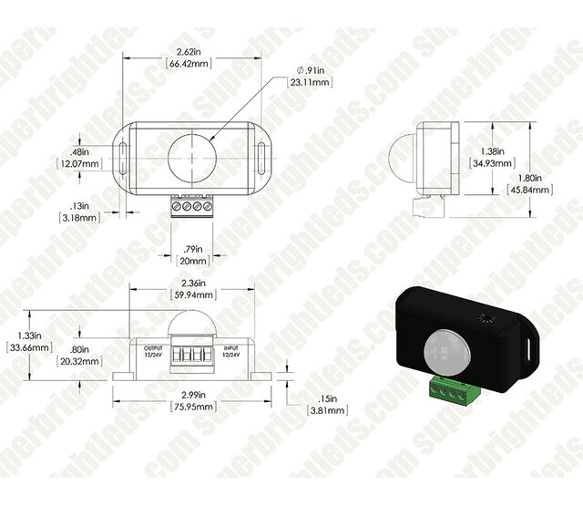 PIR-Bewegungssensor einstellbar - Steuerung für LED-Streifen bis 8 Ampere, 230V, IP20, Reichweite 12m, Dämmerungssensor, Montage an Decke/Wand, ideal für Innen- und Außenbeleuchtung PIR-Bewegungssensor einstellbar - Steuerung für LED-Streifen bis 8 Ampere, 230V, IP20, Reichweite 12m, Dämmerungssensor, Montage an Decke/Wand, ideal für Innen- und Außenbeleuchtung