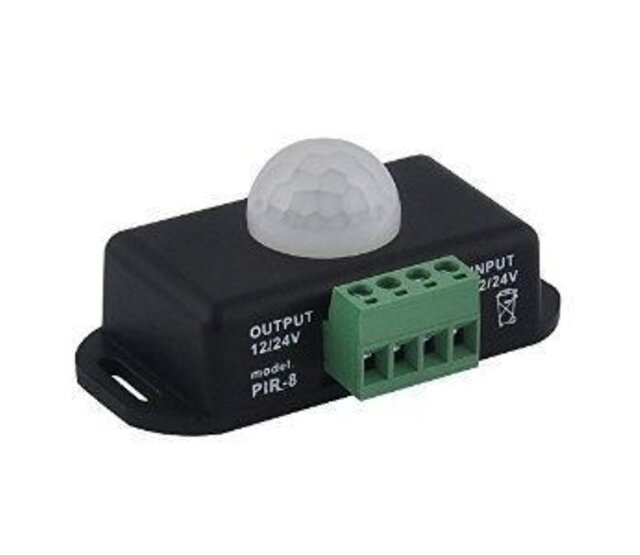 PIR-Bewegungssensor einstellbar - Steuerung für LED-Streifen bis 8 Ampere, 230V, IP20, Reichweite 12m, Dämmerungssensor, Montage an Decke/Wand, ideal für Innen- und Außenbeleuchtung PIR-Bewegungssensor einstellbar - Steuerung für LED-Streifen bis 8 Ampere, 230V, IP20, Reichweite 12m, Dämmerungssensor, Montage an Decke/Wand, ideal für Innen- und Außenbeleuchtung