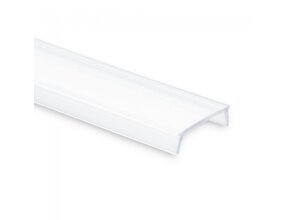 4m Opale LED Aluminium Profilabdeckung – 12,4 mm breit – Diffuse Lichtstreuung