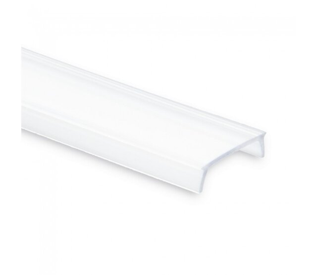 4 Meter Opal LED-Profilabdeckung für LED-Streifen - 12,4 mm Breite - Diffusorabdeckung für gleichmäßige Lichtverteilung - Ideal für Innen- und Außenbeleuchtung 4 Meter Opal LED-Profilabdeckung für LED-Streifen - 12,4 mm Breite - Diffusorabdeckung für gleichmäßige Lichtverteilung - Ideal für Innen- und Außenbeleuchtung