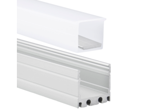 Wasserdichtes LED-Aluprofil 2 m mit opaler Abdeckung – 18.1ALU.H20