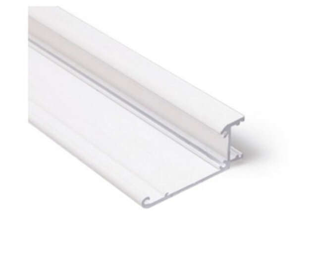 LED-Streifen Aluminium-Wandprofil 2 Meter mit Diffusor-Abdeckung, 55 mm x 23 mm, W12WEISS – Hochwertiges Profil für LED-Beleuchtung, präzise Maße, optimale Lichtstreuung LED-Streifen Aluminium-Wandprofil 2 Meter mit Diffusor-Abdeckung, 55 mm x 23 mm, W12WEISS – Hochwertiges Profil für LED-Beleuchtung, präzise Maße, optimale Lichtstreuung