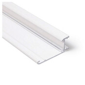 LED Streifen Aluminium Profil 1 Meter mit Diffusor – 55 mm x 23 mm – W12WEISS – Hochwertiges Wandprofil für LED-Beleuchtung, ideal für Innenräume, präzise Maße nach DIN-Norm