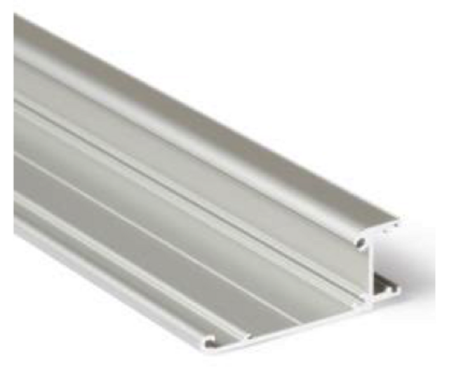 LED Streifen Aluminium Profil 1 Meter mit Diffusor – 55 mm x 23 mm – W12WEISS – Hochwertiges Wandprofil für LED-Beleuchtung, ideal für Innenräume, präzise Maße nach DIN-Norm