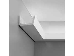 LED Zierleiste 2m – C357WEISS – 11x7,1 cm – Moderne LED Stuckleiste – Wand & Decke