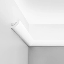 LED Stuckleiste 2m - C362WEISS - 5x5 cm - Moderne LED Lichtleiste für indirekte Beleuchtung