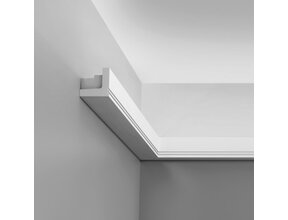 LED Stuckleiste 2m - C361WEISS - 5x5 cm - Dekorative LED Lichtleiste für indirekte Beleuchtung