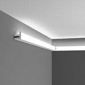 LED Profilleiste 2 m – C380WEISS – 50x50 mm, weiße Stuckleiste für LED-Streifen, geeignet für Innen- und Außenbereich, 200 cm Länge, ideal für indirekte Beleuchtung und Designprojekte