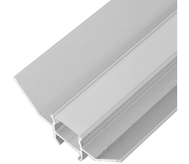 LED Gips-Innenwinkelprofil 39,9 mm x 39,9 mm, 2 Meter mit opaler Klickabdeckung für indirekte Beleuchtung, GIPS24, ideal für Decken- und Wandanschlüsse, inkl. Montagezubehör LED Gips-Innenwinkelprofil 39,9 mm x 39,9 mm, 2 Meter mit opaler Klickabdeckung für indirekte Beleuchtung, GIPS24, ideal für Decken- und Wandanschlüsse, inkl. Montagezubehör