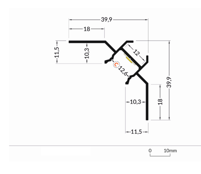 LED Gips-Innenwinkelprofil 39,9 mm x 39,9 mm, 2 Meter mit opaler Klickabdeckung für indirekte Beleuchtung, GIPS24, ideal für Decken- und Wandanschlüsse, inkl. Montagezubehör LED Gips-Innenwinkelprofil 39,9 mm x 39,9 mm, 2 Meter mit opaler Klickabdeckung für indirekte Beleuchtung, GIPS24, ideal für Decken- und Wandanschlüsse, inkl. Montagezubehör