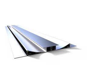 LED Gipsprofil 2m 33x16,8mm für LED Streifen GIPS11ALU Aluminium