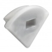 Endkappe für LED-Aluminiumprofil mit Kabeldurchführung – 10POLY – Passend für LED-Streifen, IP20, 10 mm Breite, präzise Montage, hochwertiges Polycarbonat, deutsche Qualität