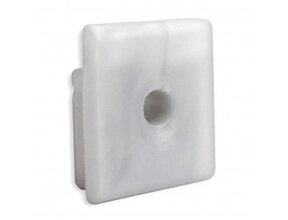 Silikon Endkappe für LED Aluminium Profil 18ALU/18WEISS/18SCHWARZ mit Kabeldurchführung - Grau