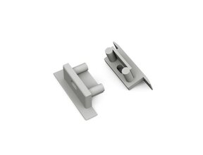 Endkappe für LED-Profil 08.1ALU mit Kabeldurchführung – passgenau & robust