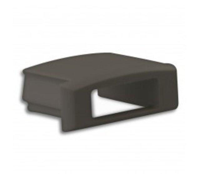 LED Profil Endkappe SLIM100 Schwarz mit Kabelanschluss