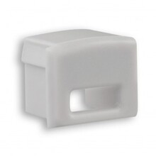 Endkappe für LED Aluminiumprofil SLIM200ALU mit Kabeldurchführung