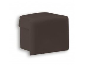 Endkappe für LED-Profil SLIM200 Schwarz – ohne Kabeldurchführung