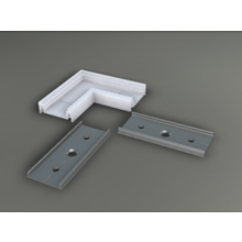 LED Eckprofil 90 Grad - Aluminium Weiß - Für LED Streifen - 09WIT