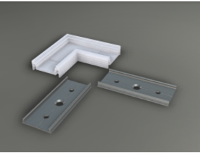 LED Eckprofil 90 Grad - Aluminium Weiß - Für LED Streifen - 09WIT
