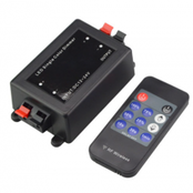 Funk-LED-Streifen-Dimmer mit Fernbedienung – 12V/24V, 8A, PWM-Steuerung, für RGB/RGBW-LED-Streifen, kompatibel mit 5050/3528 LEDs, einfache Installation, inkl. Fernbedienung, ideal für Heim- und Gewerbeanwendungen Funk-LED-Streifen-Dimmer mit Fernbedienung – 12V/24V, 8A, PWM-Steuerung, für RGB/RGBW-LED-Streifen, kompatibel mit 5050/3528 LEDs, einfache Installation, inkl. Fernbedienung, ideal für Heim- und Gewerbeanwendungen