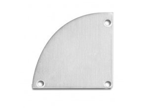 2x LED-Profil Endkappen mit Schrauben – XL19.01ALU Aluminium für LED-Streifen