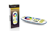 RGB+CCT LED Streifen Fernbedienung – 4 Zonen, 24V, 5050 SMD, 16,4 Mio. Farben, dimmbar, 5-in-1-Lichtsteuerung für Wohn- und Außenbereiche