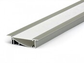 Schwarzes LED-Einbauprofil 2 Meter mit opaler Schiebeabdeckung, 53 mm x 13,5 mm, F8, für LED-Streifen, Aluminium, dimmbar, inkl. Montagezubehör, ideal für indirekte Beleuchtung Schwarzes LED-Einbauprofil 2 Meter mit opaler Schiebeabdeckung, 53 mm x 13,5 mm, F8, für LED-Streifen, Aluminium, dimmbar, inkl. Montagezubehör, ideal für indirekte Beleuchtung