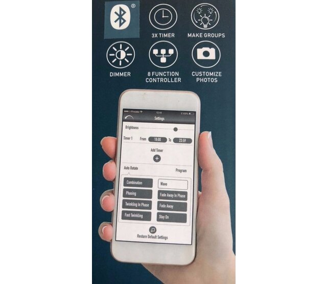 Warmweiße Weihnachtsbeleuchtung mit 8 Helligkeitsstufen + Smartphone-App – 480 LED Streifen, dimmbar, IP65 wasserdicht, 24V, 15 Meter, ideal für Innen- und Außendekoration Warmweiße Weihnachtsbeleuchtung mit 8 Helligkeitsstufen + Smartphone-App – 480 LED Streifen, dimmbar, IP65 wasserdicht, 24V, 15 Meter, ideal für Innen- und Außendekoration