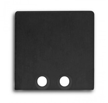 Endkappe für LED-Aluminiumprofil ohne Kabeldurchführung, 18 mm, schwarz – Passend für LED-Streifenprofil 18SCHWARZ, präzise Montage, hochwertiges Finish