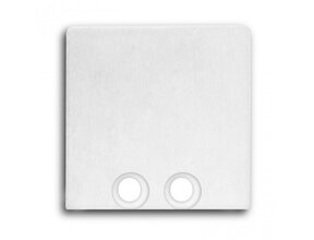 Endkappe für LED Profil ohne Kabeldurchführung 18W Weiß