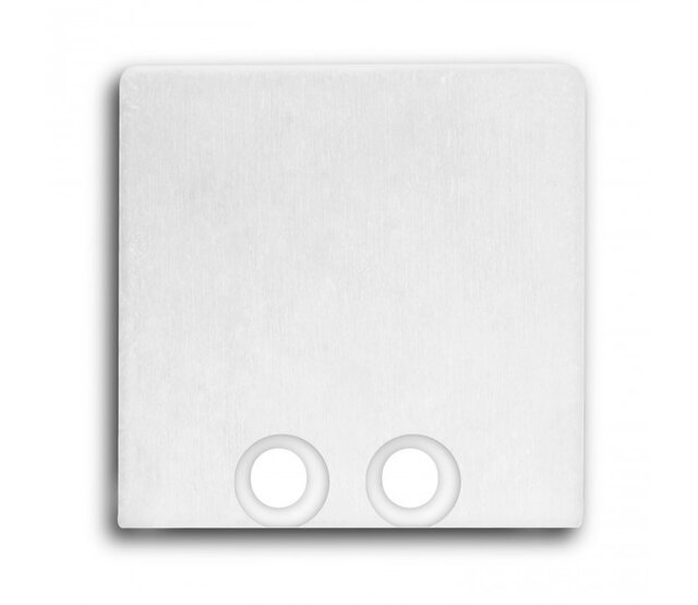 Endkappe für LED-Aluminiumprofil ohne Kabeldurchführung, 18WIT – Abschlusskappe für LED-Streifenprofile, passend für 10mm breite Profile, mattweiß, 1 Stück