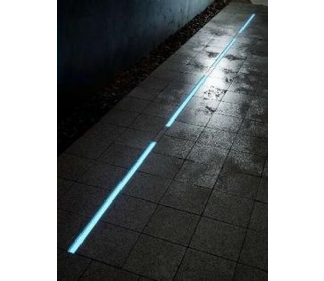 Weißes LED-Aluprofil 18.1WEISS.H20, 2 m, mit opaler Abdeckung