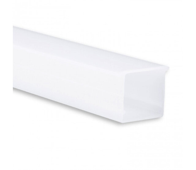 Weißes LED-Aluprofil 18.1WEISS.H20, 2 m, mit opaler Abdeckung