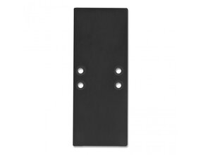 2x LED Alu-Profil Endkappen UpDown01 Schwarz passend für 10 mm LED-Streifen