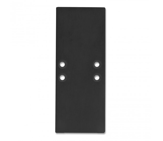 2 x LED-Profil Endkappen UpDown01 Schwarz für Aluminiumprofile passend für 10 mm LED-Streifen – elegante Abschlüsse aus Aluminium für LED-Beleuchtungsprojekte