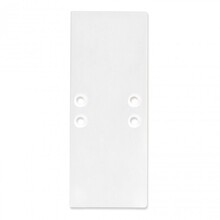 2x LED Aluminium Profil Endkappen UpDown01 Weiß für LED Streifen