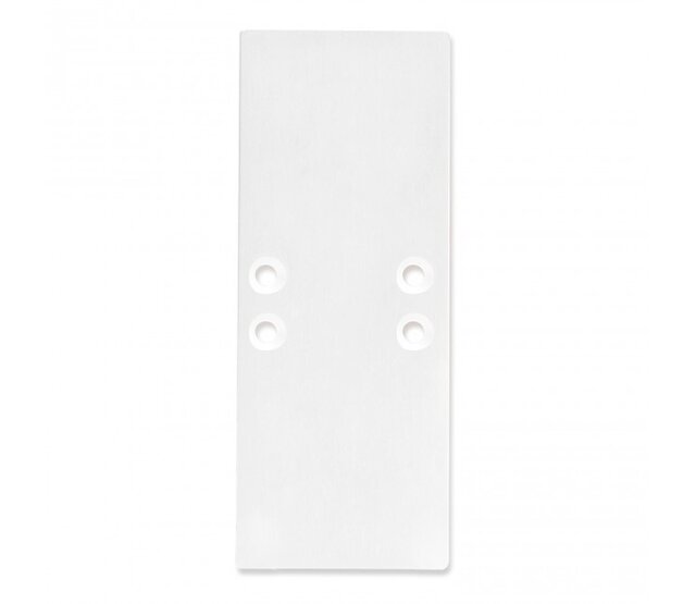 2x LED Profil Endkappen UpDown01 Weiß – Aluminium, passend für LED-Streifenprofile 8 mm, 2er-Set