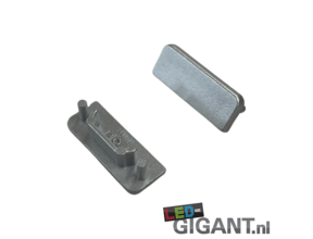 Endkappe ohne Kabeldurchführung – 09SILBER für LED Streifen