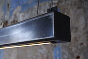Metallene Hängeleuchte mit LED-Streifen - 100 cm - Dual White (2700K & 6500K) - dimmbar - Industriedesign - Deckenlampe für Wohnzimmer oder Küche Metallene Hängeleuchte mit LED-Streifen - 100 cm - Dual White (2700K & 6500K) - dimmbar - Industriedesign - Deckenlampe für Wohnzimmer oder Küche