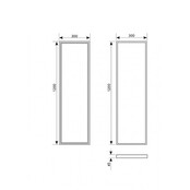 LED Panel 30x120 cm Kaltweiß 6000K – Ultrahelle, energieeffiziente Deckenleuchte, ideal für Büro, Werkstatt und Industrie