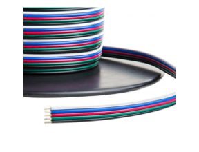 RGBWW LED-Kabel 5-adrig 5x0,56 mm² – Meterware für LED-Streifen