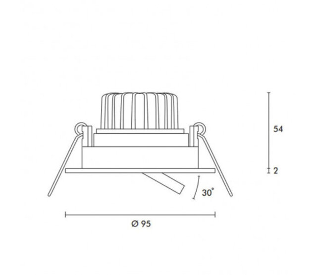 LED Einbaustrahler - schwenkbar - 13W 2700K extra warmweiß - dimmbar - IP44 - 36° Lichtwinkel - 1055lm - für Decken- und Wandmontage LED Einbaustrahler - schwenkbar - 13W 2700K extra warmweiß - dimmbar - IP44 - 36° Lichtwinkel - 1055lm - für Decken- und Wandmontage